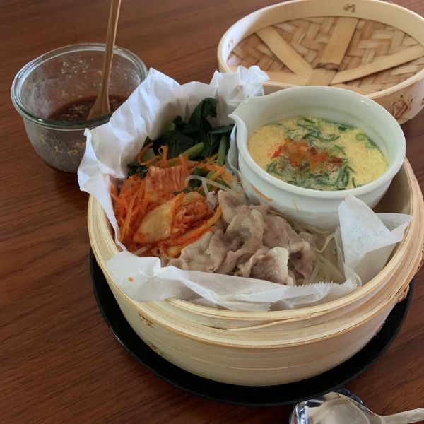 せいろでビビンバランチ