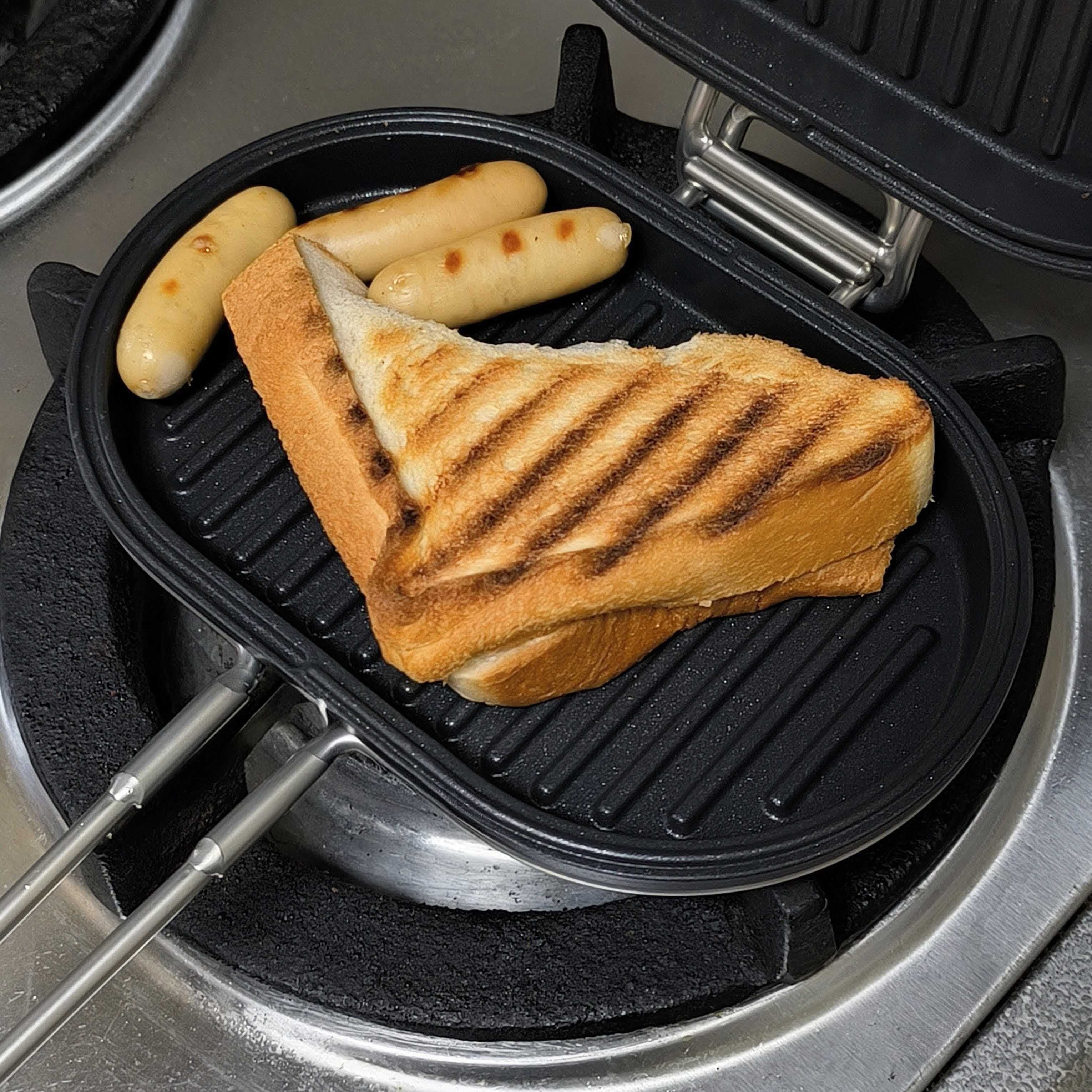 簡単ホットサンドもすぐできる!