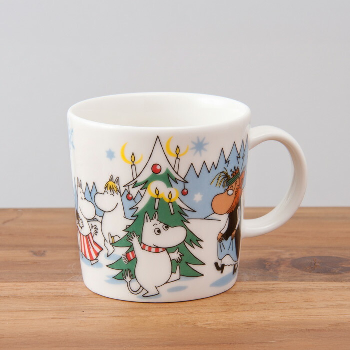 ★【2013年限定】アラビア （ARABIA） ムーミン （Moomin） マグ アンダー ザ ツリー （Under the tree）【ムーミン冬のお宝マグ】