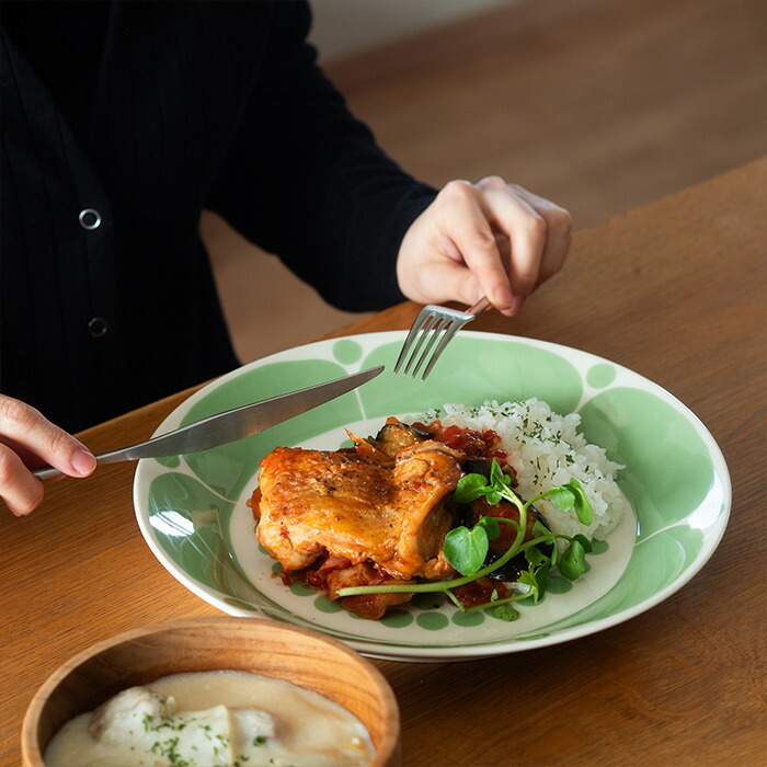 アラビア スンヌンタイ プレート 26cm ライトグリーン / ARABIA Sunnuntai