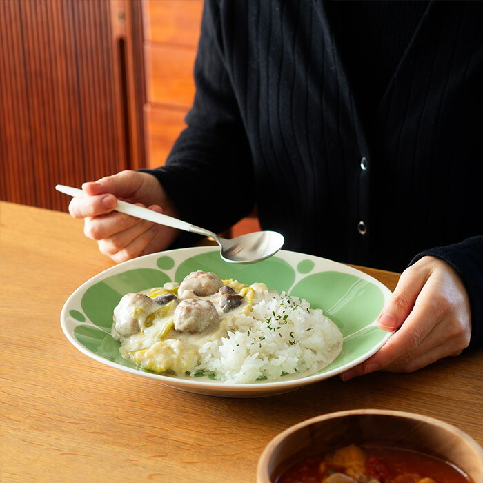 アラビア スンヌンタイ オーバルプレート 22×25cm ライトグリーン / ARABIA Sunnuntai