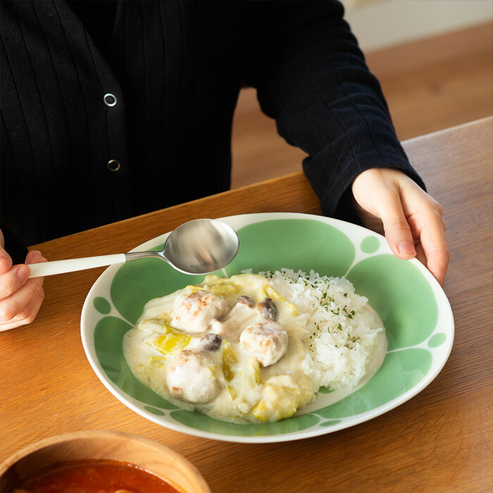 アラビア スンヌンタイ オーバルプレート 22×25cm ライトグリーン / ARABIA Sunnuntai