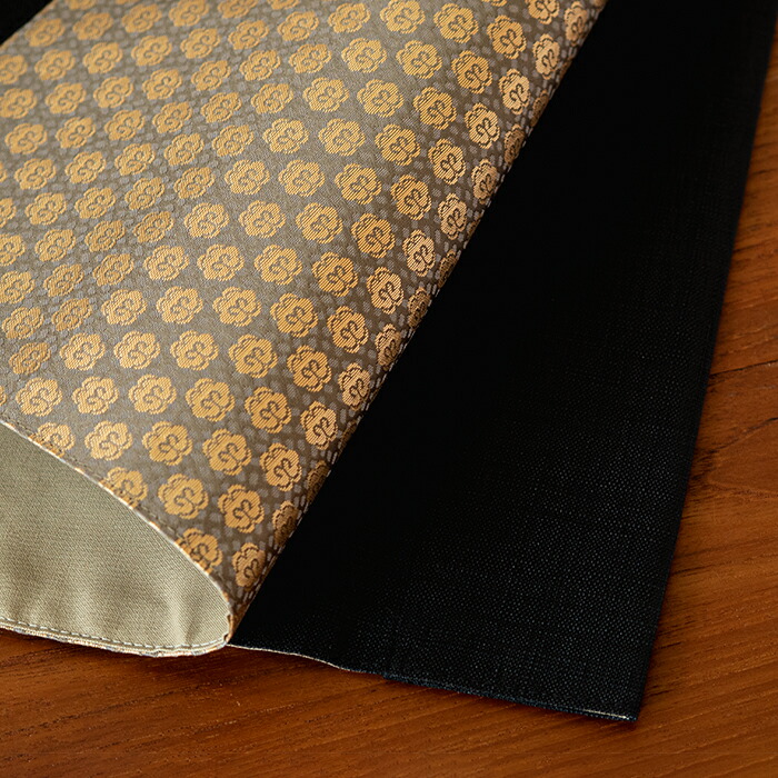 バンイノウエ　華わび裂ラナー　テーブルランナー 　黒　/　BAN INOUE