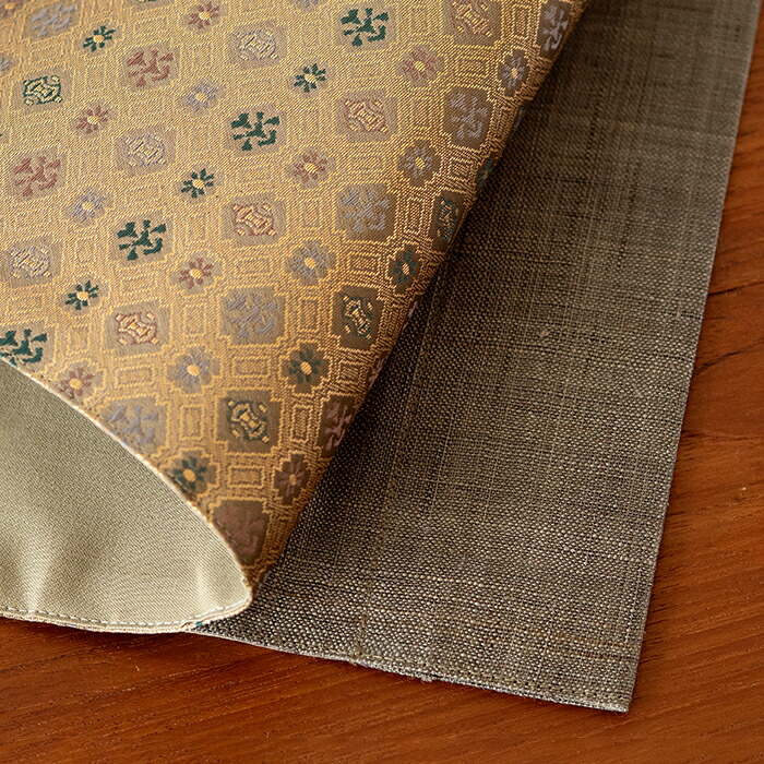 バンイノウエ　華わび裂ラナー　テーブルランナー 　けし炭　/　BAN INOUE