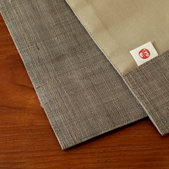 バンイノウエ　華わび裂ラナー　テーブルランナー 　けし炭　/　BAN INOUE