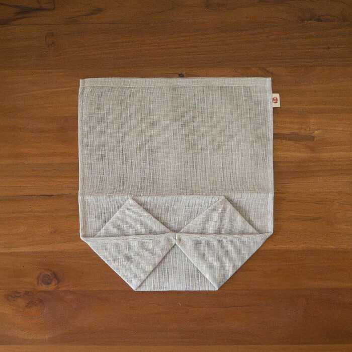 バンイノウエ　シンプルかや野菜袋　L　銀ねず　/　BAN INOUE