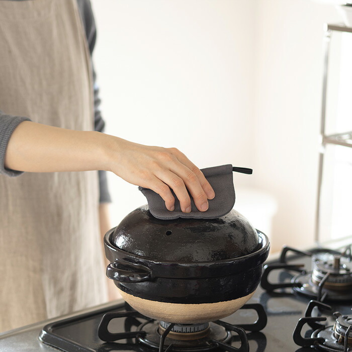 バンイノウエ　シンプルかや鍋つかみ　つるばみ　/　BAN INOUE