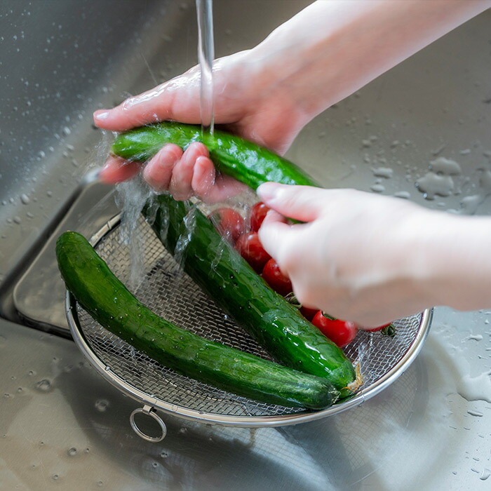 ビーワーススタイル　すっきり暮らす　盆ざる22cm　持ち上げフック付き