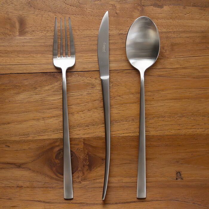 【正規品】■クチポール　アルマ　シルバー　ディナーセット　3PCS　（箱なし）　/　Cutipol　ALMA