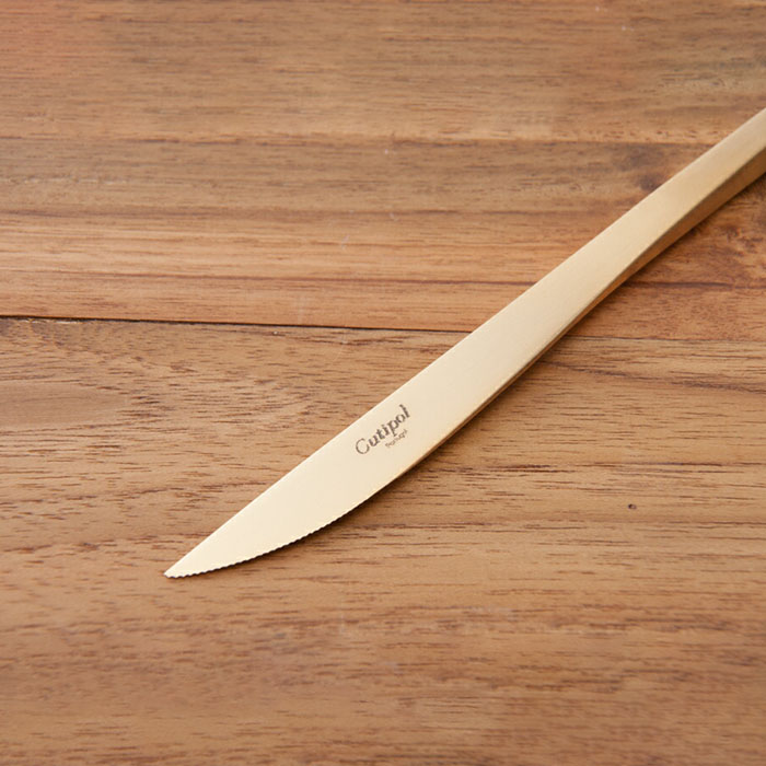 【正規品】クチポール　デュナ　ゴールド　デザートナイフ　/　Cutipol　DUNA
