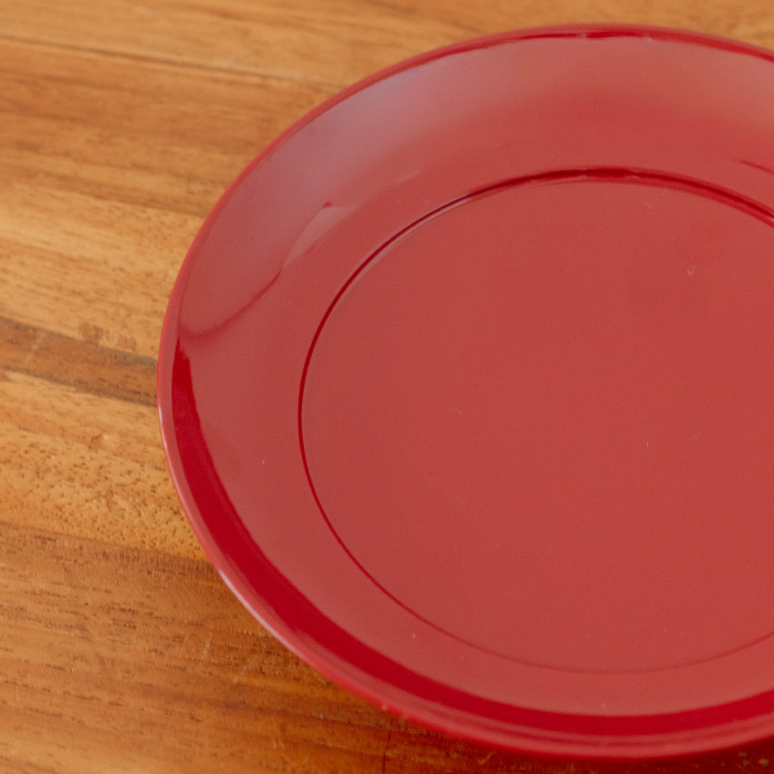 椿皿　4.5寸　赤【CP】【クーポンプレゼント11/30まで】