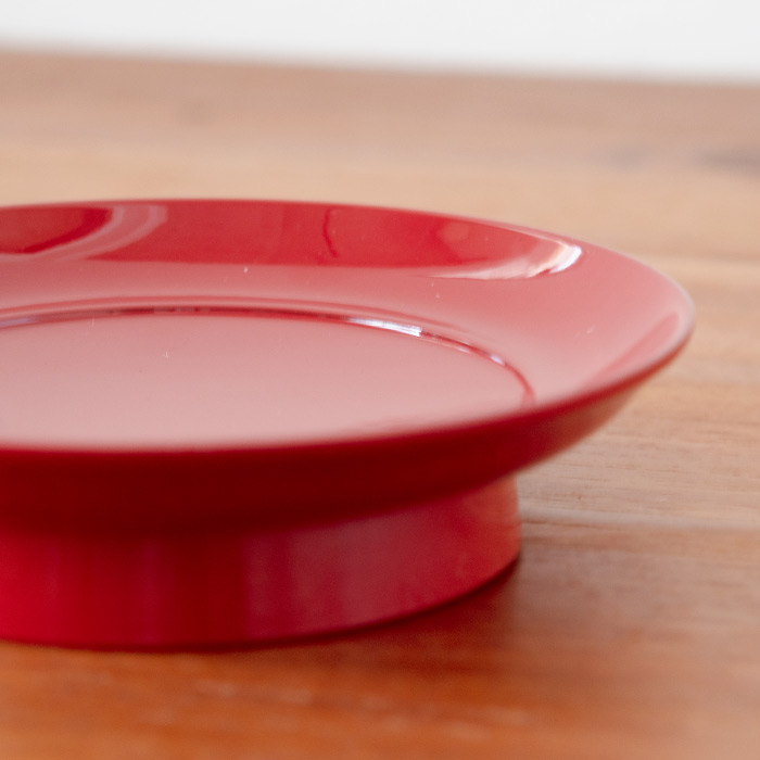 椿皿　4.5寸　赤【CP】【クーポンプレゼント11/30まで】