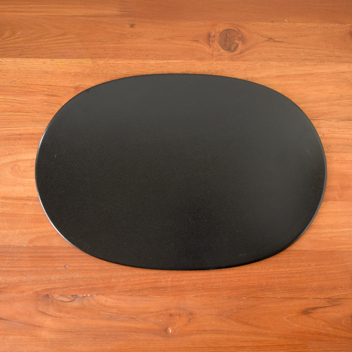 【プロキッチンオリジナル】【単品】小判盆　両面　赤×黒　/　PROKITCHEN