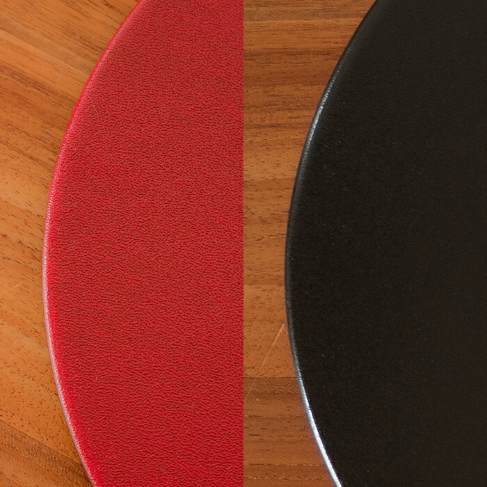 【プロキッチンオリジナル】【単品】小判盆　両面　赤×黒　/　PROKITCHEN