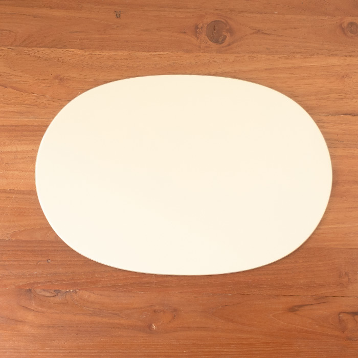 【在庫限り】【プロキッチンオリジナル】【単品】小判盆　両面　グレージュ×アイボリー※　/　PROKITCHEN【25WS】【ny】