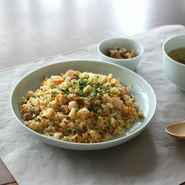 瑞々　まる皿7寸　青白