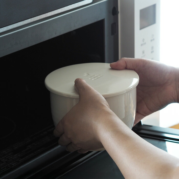 かもしか道具店　陶の飯びつ　ふつう　白