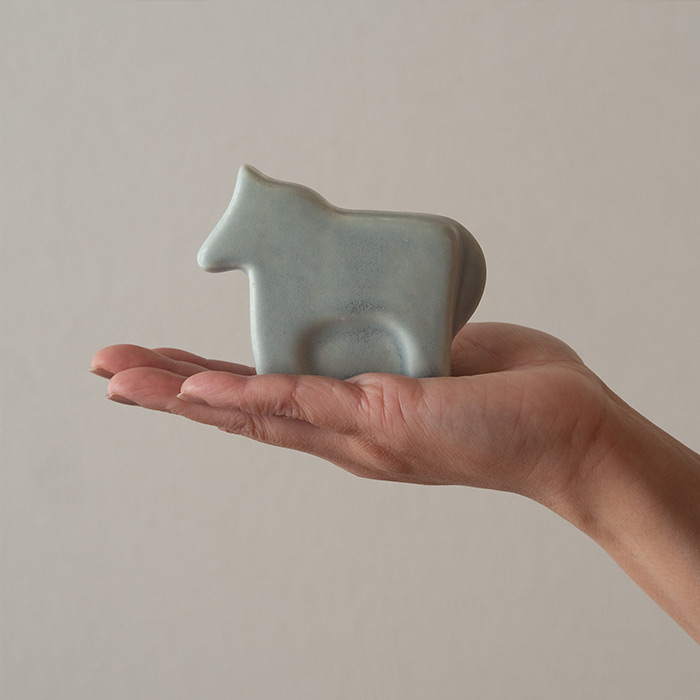 【1月31日までクーポン利用で10%OFF】かもしか道具店　馬　ブルーグレー