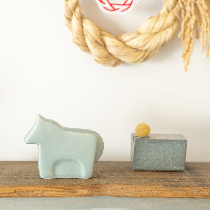 かもしか道具店 馬 ブルーグレー