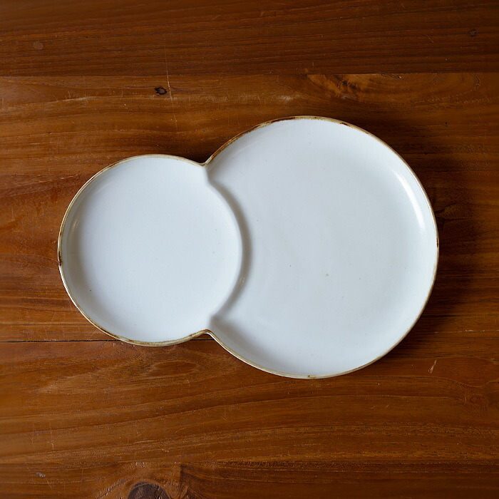 【発売記念10％OFF】【プロキッチンオリジナル】餃子皿　無地縁サビ　/　PROKITCHEN