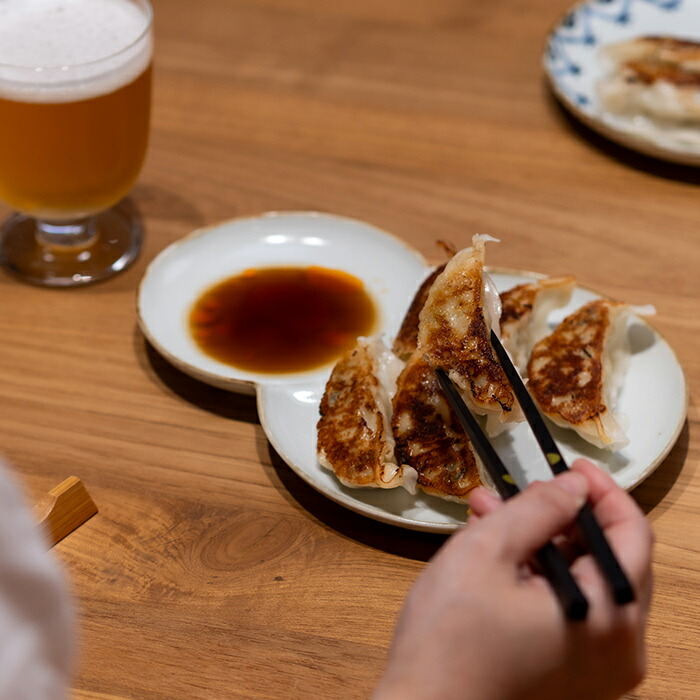 【発売記念10％OFF】【プロキッチンオリジナル】餃子皿　無地縁サビ　/　PROKITCHEN