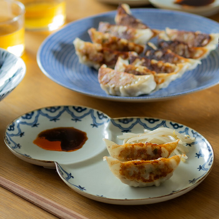 【発売記念10％OFF】【プロキッチンオリジナル】餃子皿　りんぼう　/　PROKITCHEN