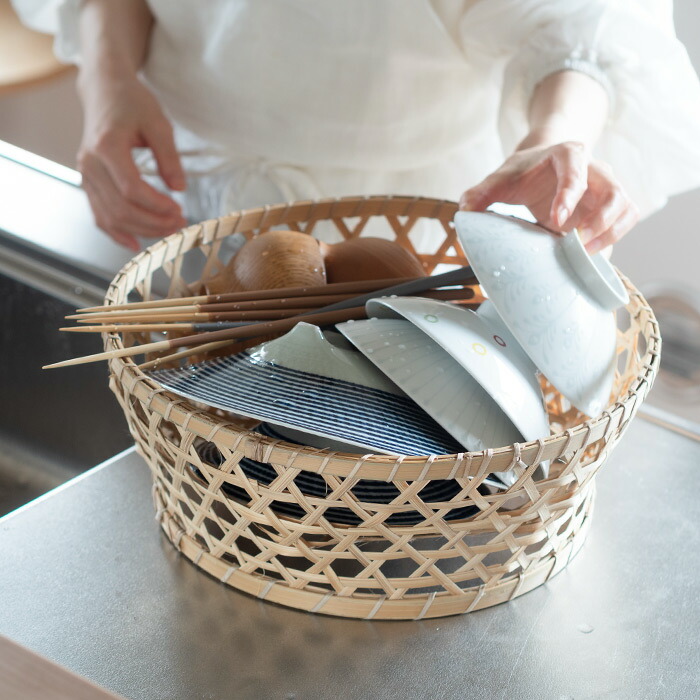 ピープルツリー　竹の手編みバスケット　/　People　Tree