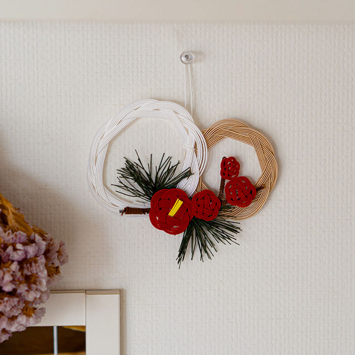 【ご予約：11月下旬以降発送】水引　正月飾り　うめ　満開 　/　KYOTO TSUNAGU WORKS【クーポンプレゼント11/30まで】