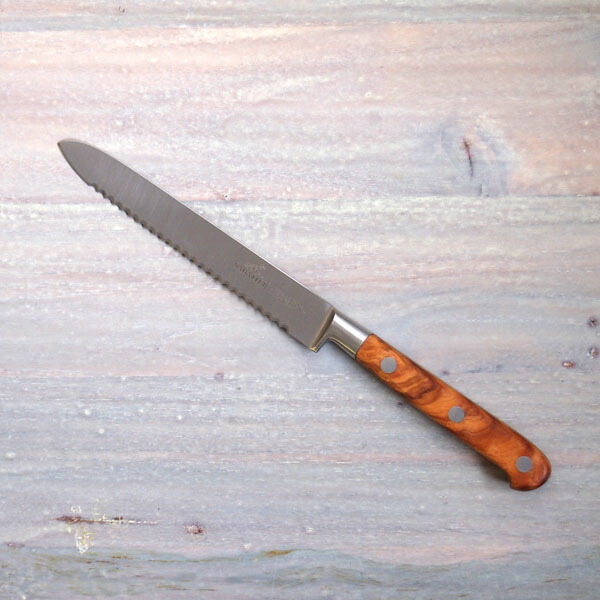 【在庫限りのスペシャルプライス】サバティエ　Provencao　ユーティリティナイフ　12cm　オリーブウッド　/　SABATIER