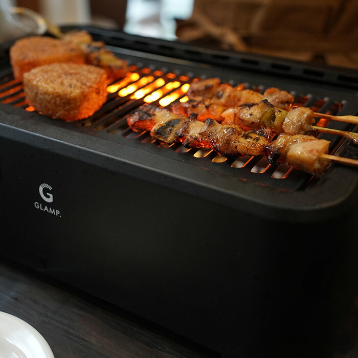 【今だけシリコンマット付き！】グランプ　超少煙グリル　BLACK　/　GLAMP.