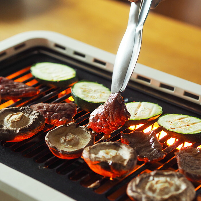 【今だけシリコンマット付き！】グランプ　超少煙グリル　WHITE　/　GLAMP.