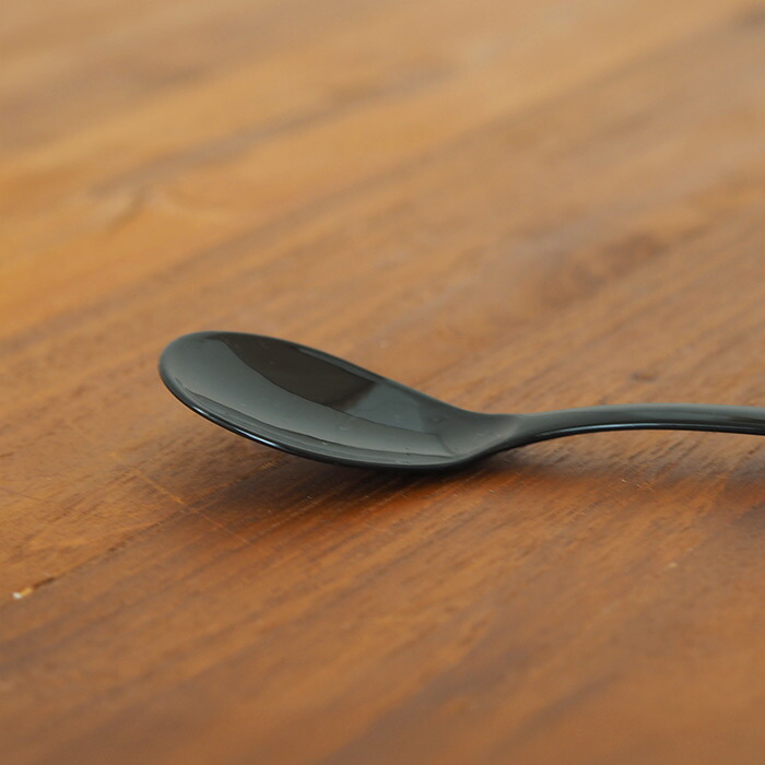 豆腐スプーン　TofuSpoon　maru　kuro　/　高桑金属