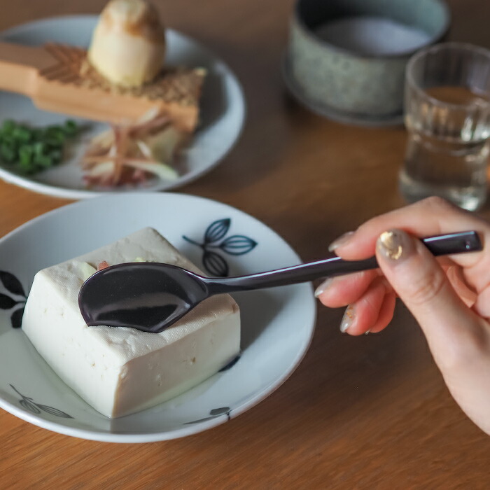 豆腐スプーン　TofuSpoon　kaku　kuro　/　高桑金属