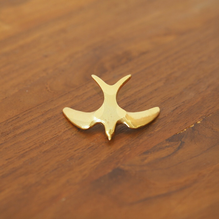 シンギングバード　スワロー　箸置き　ゴールド　/　高桑金属