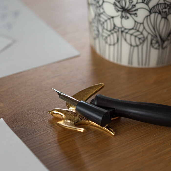 シンギングバード　スワロー　箸置き　ゴールド　/　高桑金属