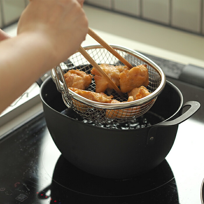 ヨシカワ　アイカタ　鉄製　揚げ鍋セット　/　aikata