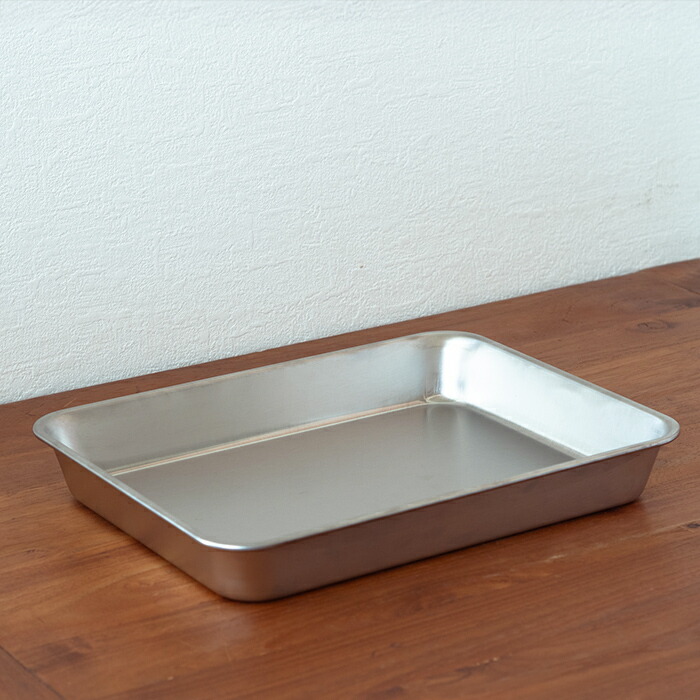 【ご予約：1月下旬以降配送予定】ヨシカワ　ステンレス浅型　角バット　15取（ツヤ消し仕上）