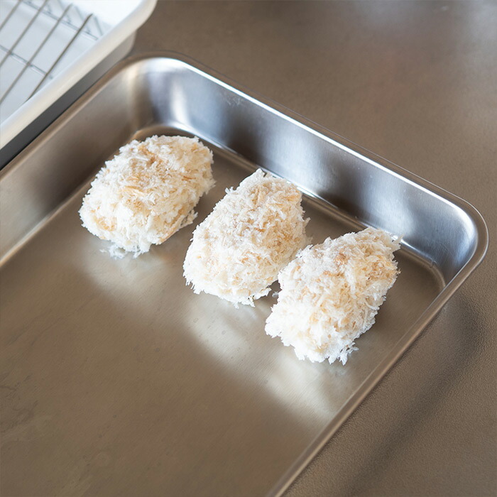 【ご予約：1月下旬以降配送予定】ヨシカワ　ステンレス浅型　角バット　15取（ツヤ消し仕上）