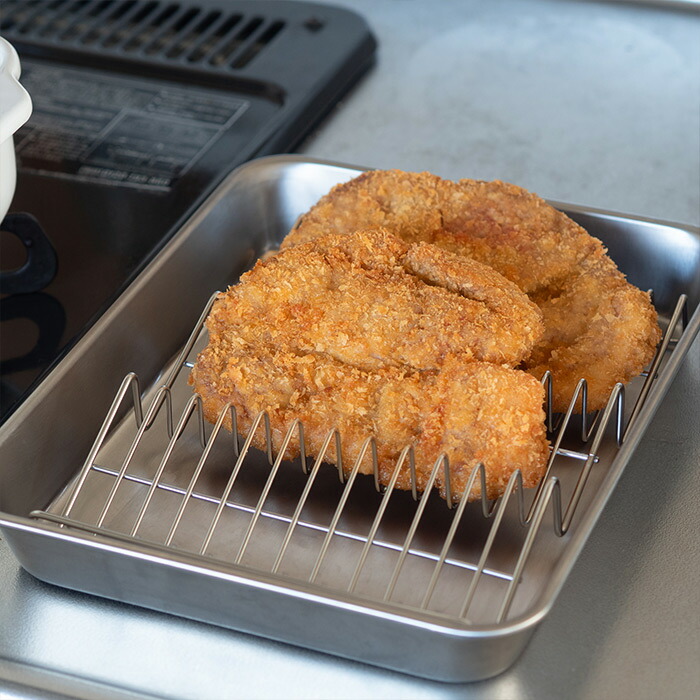 【予約限定　スコイプレゼント！　1月下旬以降配送予定】ヨシカワ　油切り名人　波型バットアミ　15取