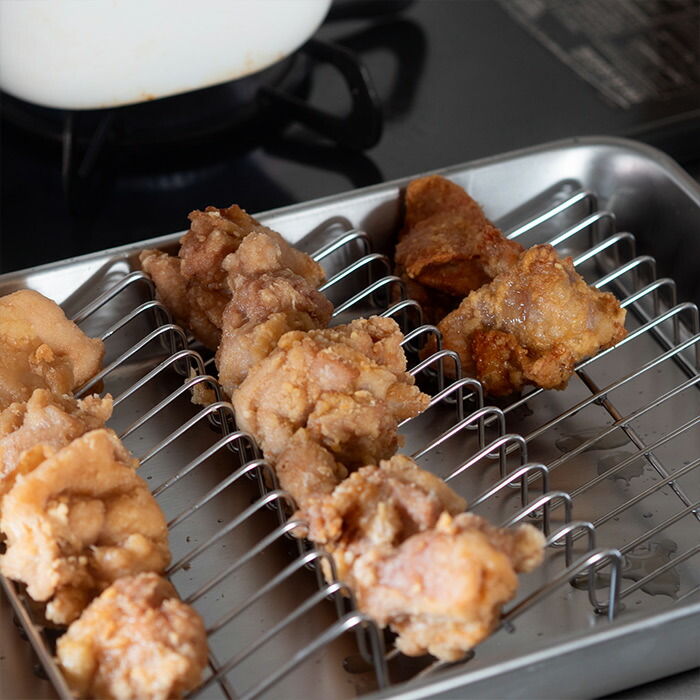 【予約限定　スコイプレゼント！　1月下旬以降配送予定】ヨシカワ　油切り名人　波型バットアミ　15取