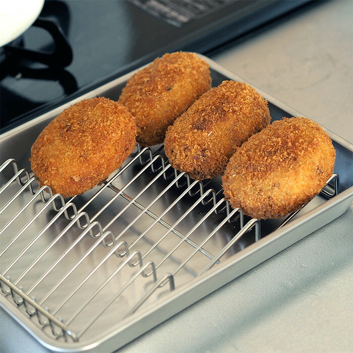 ■ヨシカワ　油切り名人　波型バットアミ＆角バット　21取セット