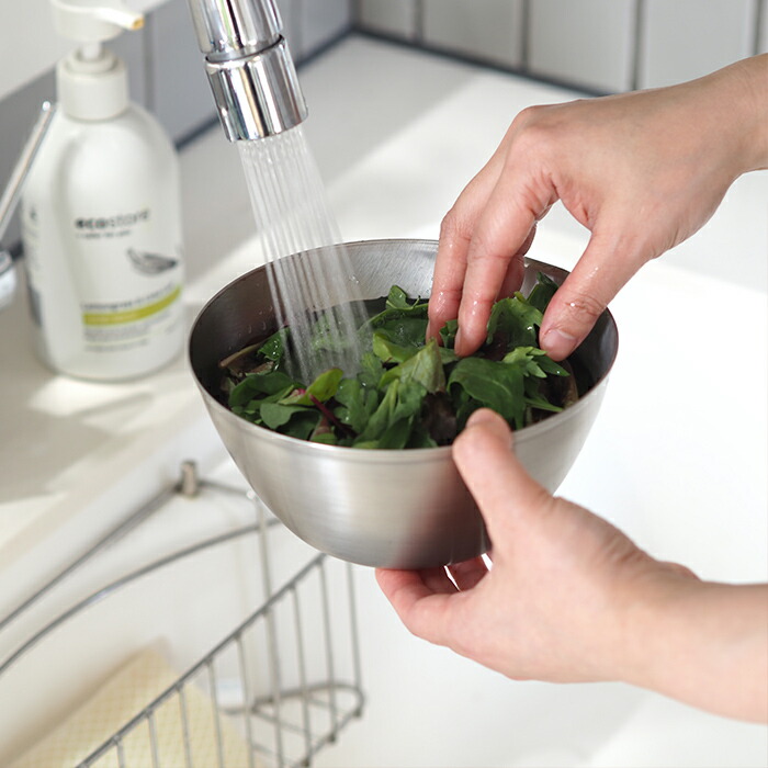 ヨシカワ　アイカタ　ステンレス片口ボウル　大　/　aikata