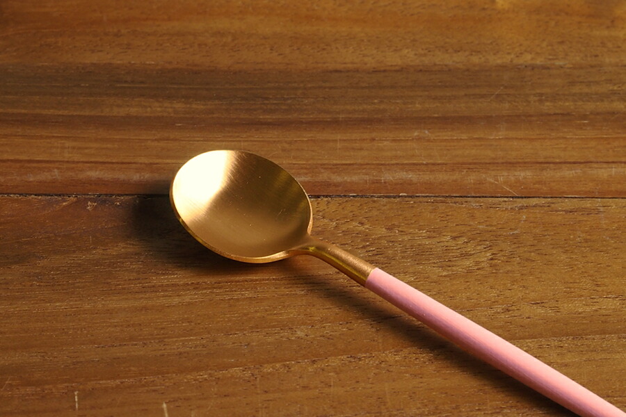 【正規品】クチポール　ゴア・ピンク　ゴールド　ティースプーン　/　Cutipol　GOA-Pink
