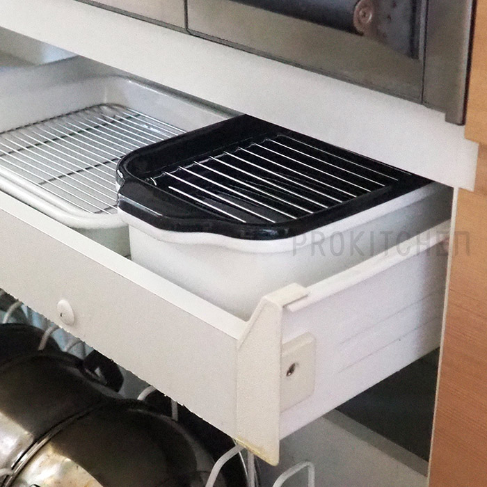 富士ホーロー 角型天ぷら鍋セット 温度計付き IH対応 食器と料理道具の専門店「プロキッチン」