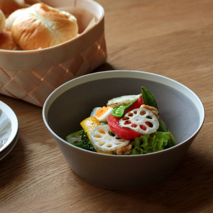 yumiko　iihoshi　porcelain　×　木村硝子店　dishes　bowl　L　moss gray matte　/　ディシィーズ　モスグレー　マット