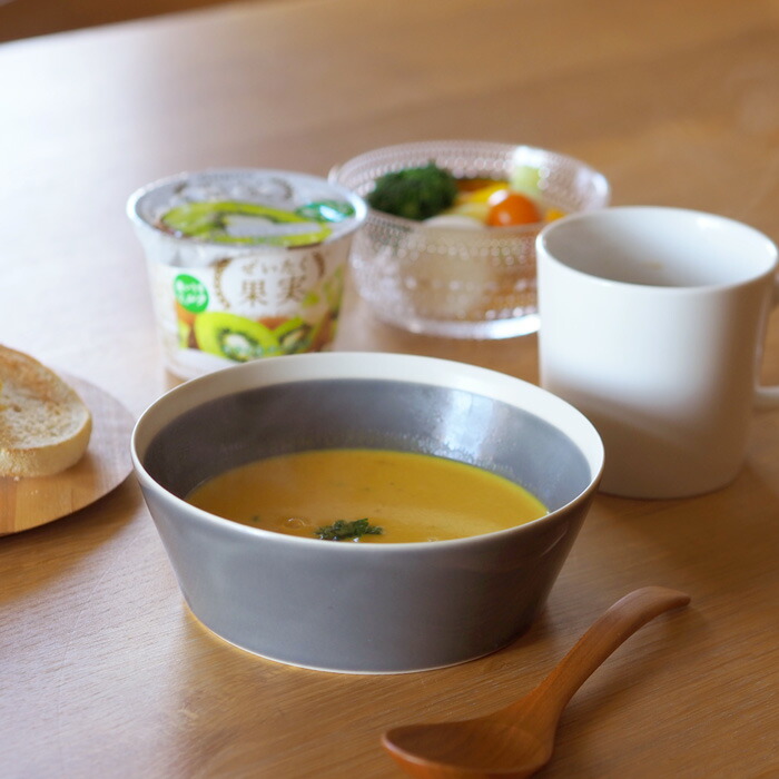 yumiko　iihoshi　porcelain　×　木村硝子店　dishes　bowl　M　fog gray　/　ディシィーズ　フォググレー