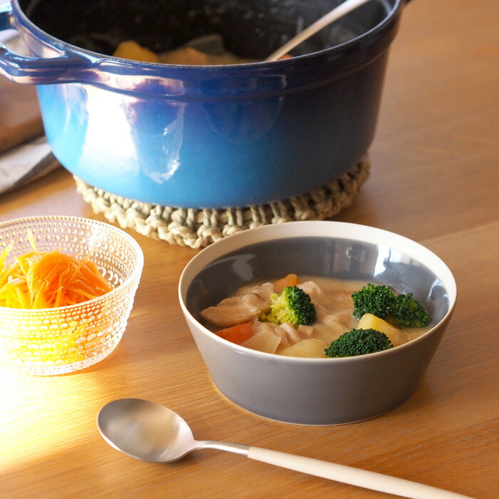 yumiko　iihoshi　porcelain　×　木村硝子店　dishes　bowl　M　fog gray　/　ディシィーズ　フォググレー