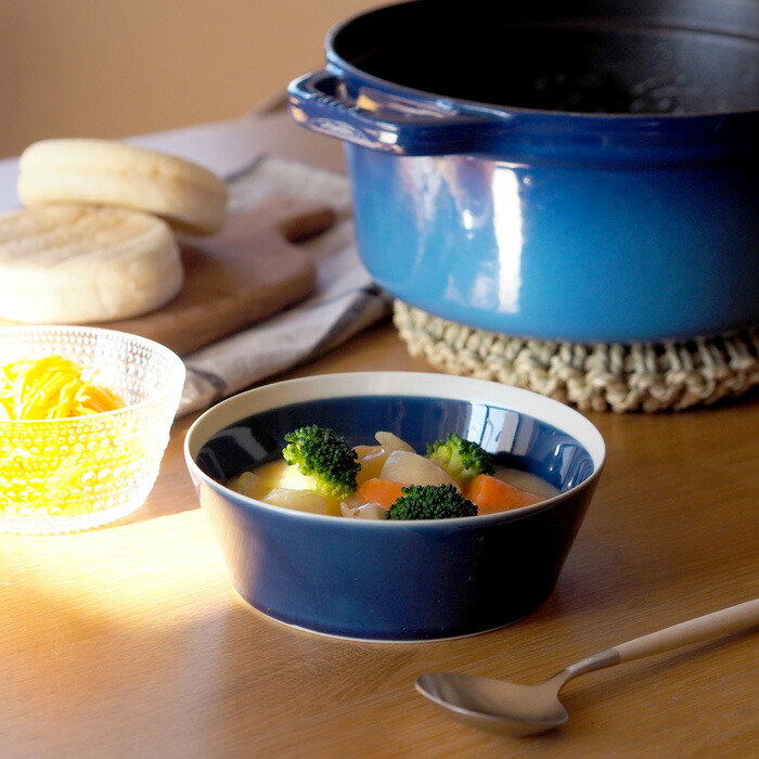 yumiko　iihoshi　porcelain　×　木村硝子店　dishes　bowl　M　ink blue　/　ディシィーズ　インクブルー