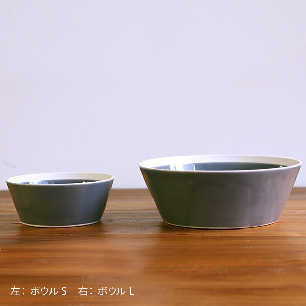 yumiko　iihoshi　porcelain　×　木村硝子店　dishes　bowl　L　fog gray　/　ディシィーズ　フォググレー