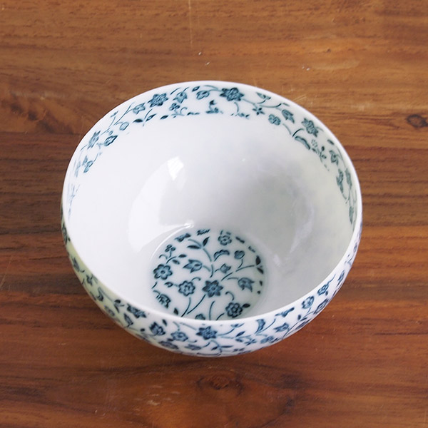 丸直製陶所　染付陶碗　レモングラス